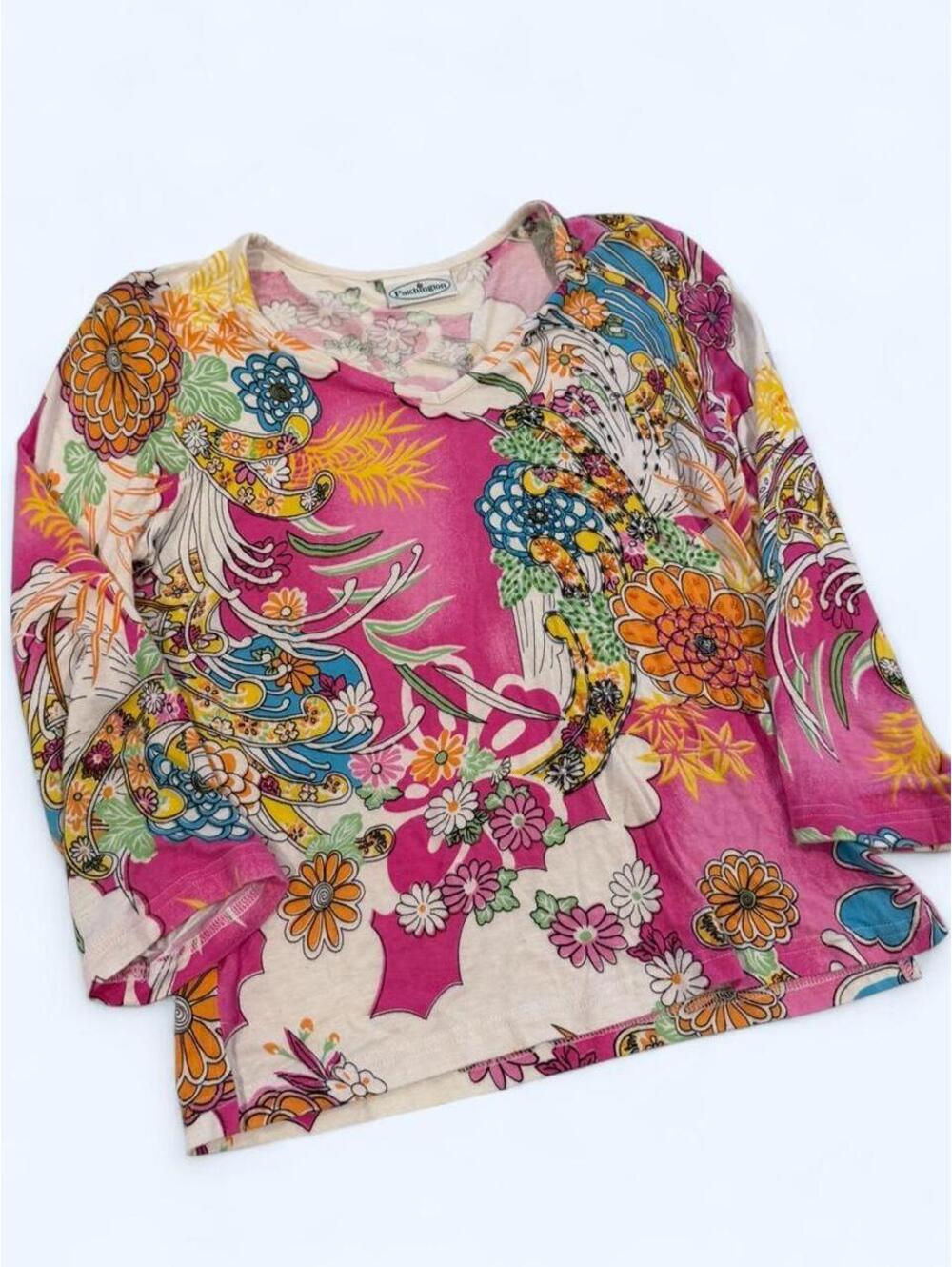 American Vintage Women's Multi and Pink Blous